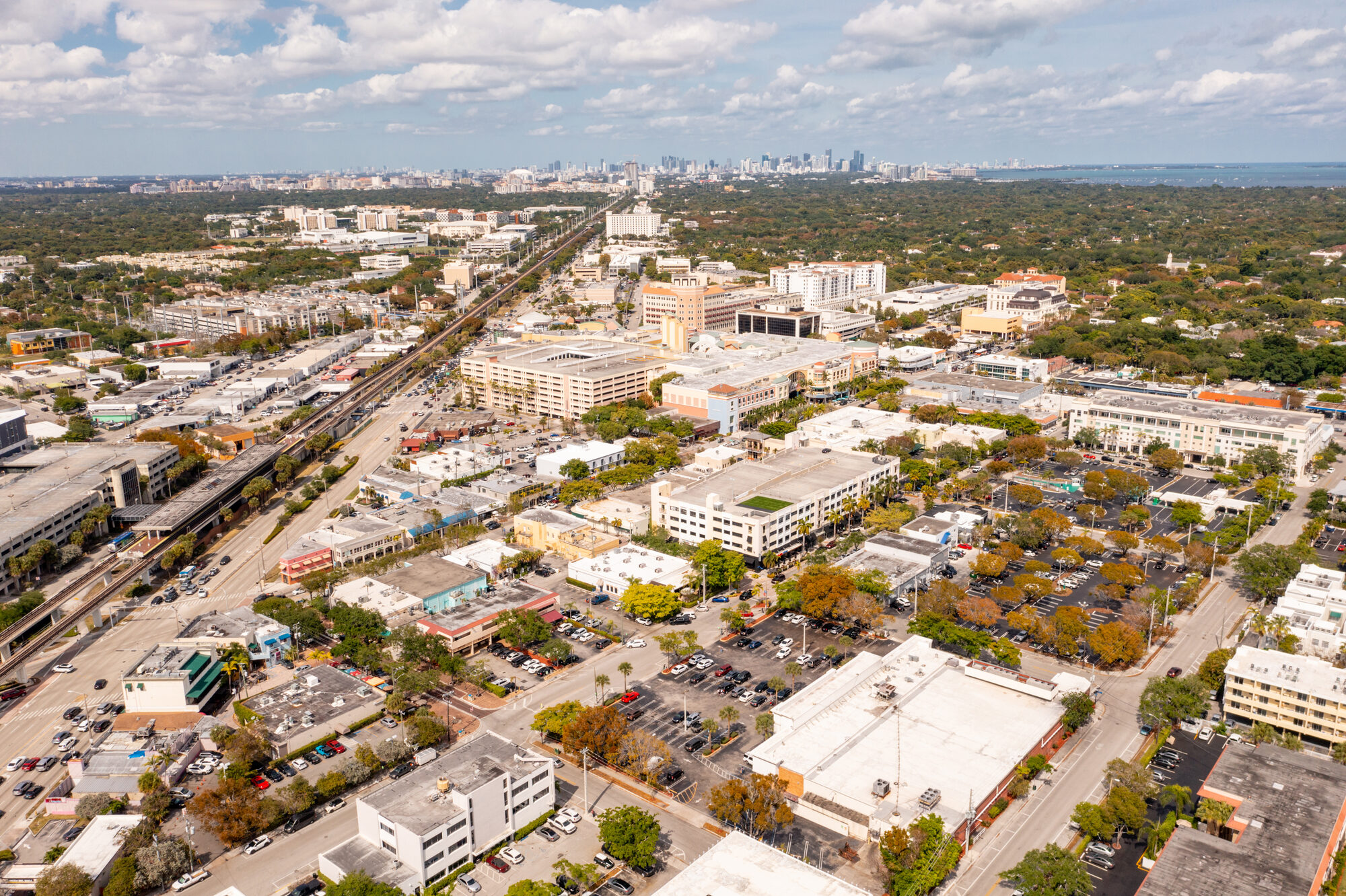 Downtown South Miami aerial